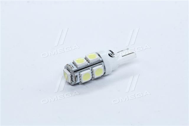 Лампа led б / ц габарит і панель приладів t10 9smd w5w 12v white 