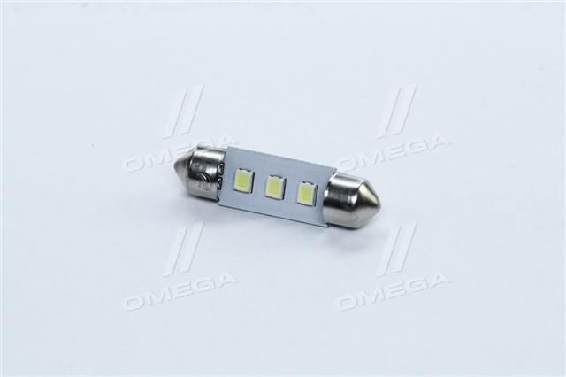 Лампа led софітні c5w 12v т11x36-s8.5 (3smd, розмір 3528) білий 