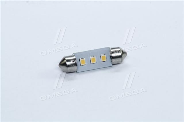 Лампа led софітні c5w 12v т11x36-s8.5 (3smd, розмір 3528) warm white 