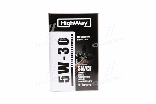 Олива моторна highway 5w-30 sn/cf (канистра 4л)