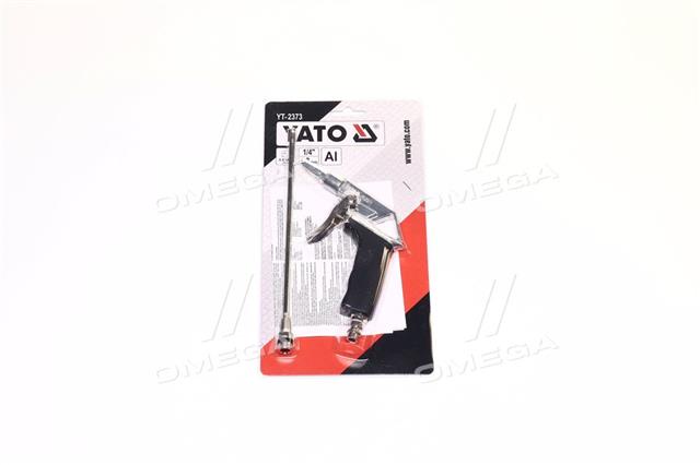 Пістолет пневматичний продувальний yato з подовженим соплом, 1/4", 0.8 mpa [20/40], шт
