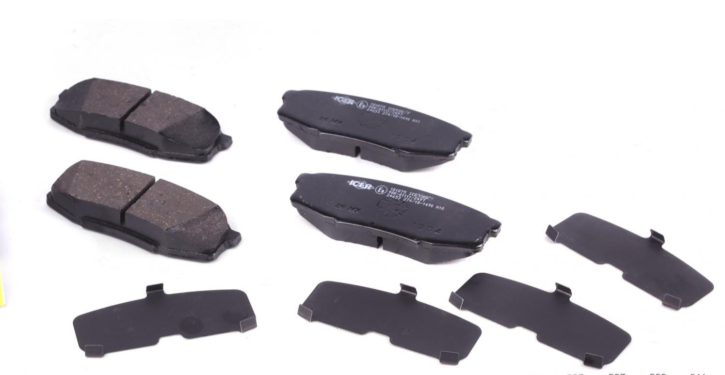 Колодки гальмівні дискові TOYOTA Land Cruiser 200 07-21, Land Cruiser Prado 150 09-, Tundra 06-13, Sequoia 07-22; LEXUS LX570 08-22