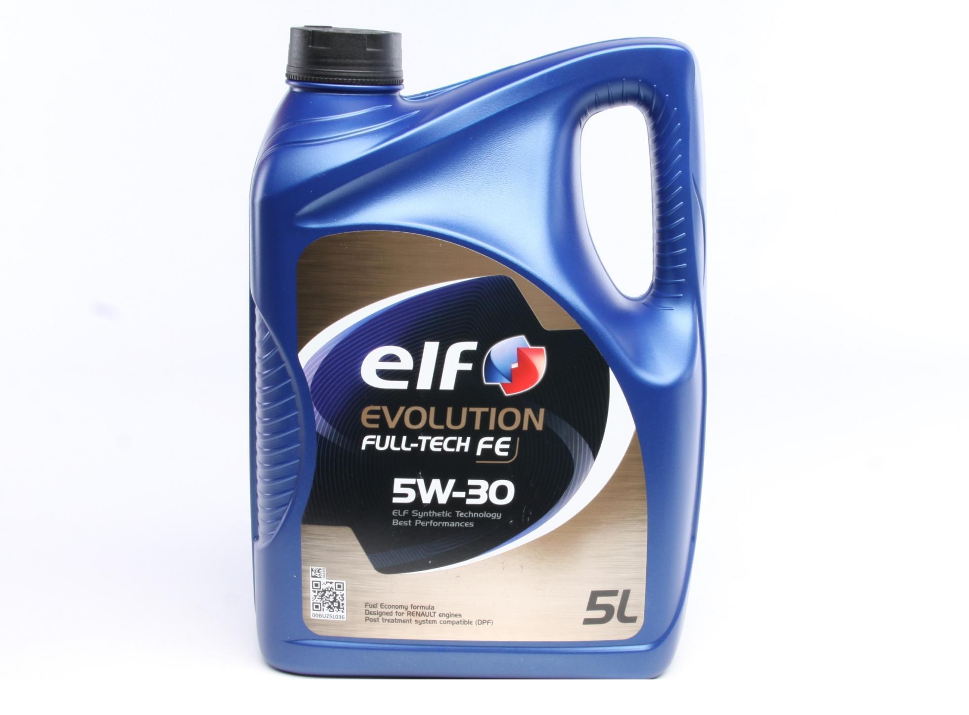 Масло моторное elf evolution fulltech fe 5w-30, 5л.