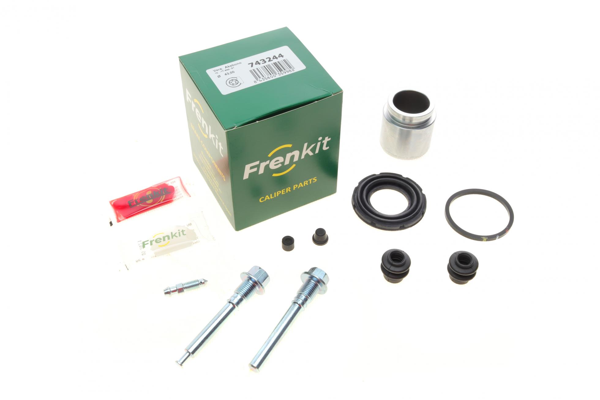 Ремкомплект супорта (заднього) nissan qashqai 07- (d=43mm) (+ поршень) (akebono)