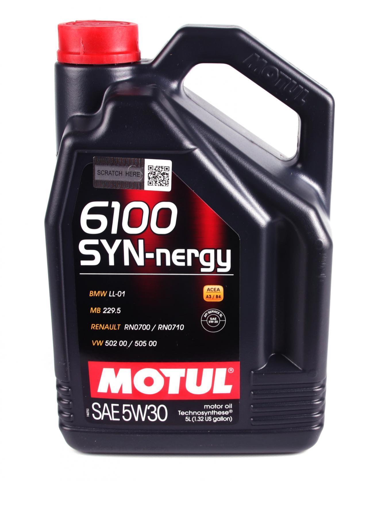Олива motul 6100 syn-nergy sae 5w30 5 l