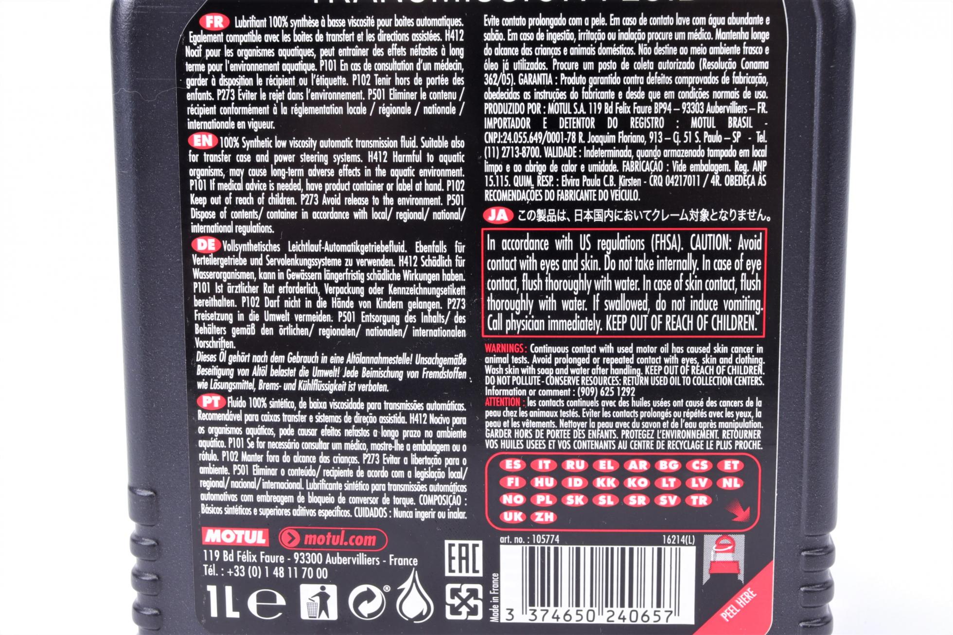 843911 MOTUL