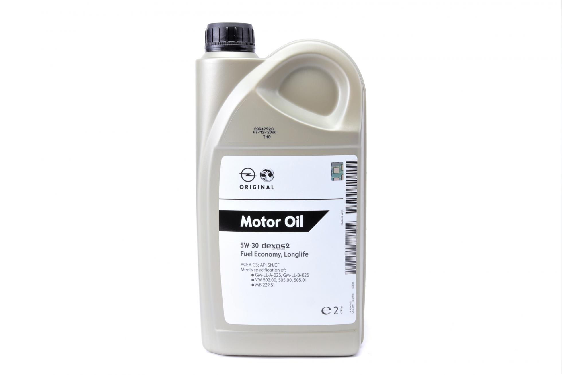 Олива моторна dexos2 longlife sae 5w30 2л