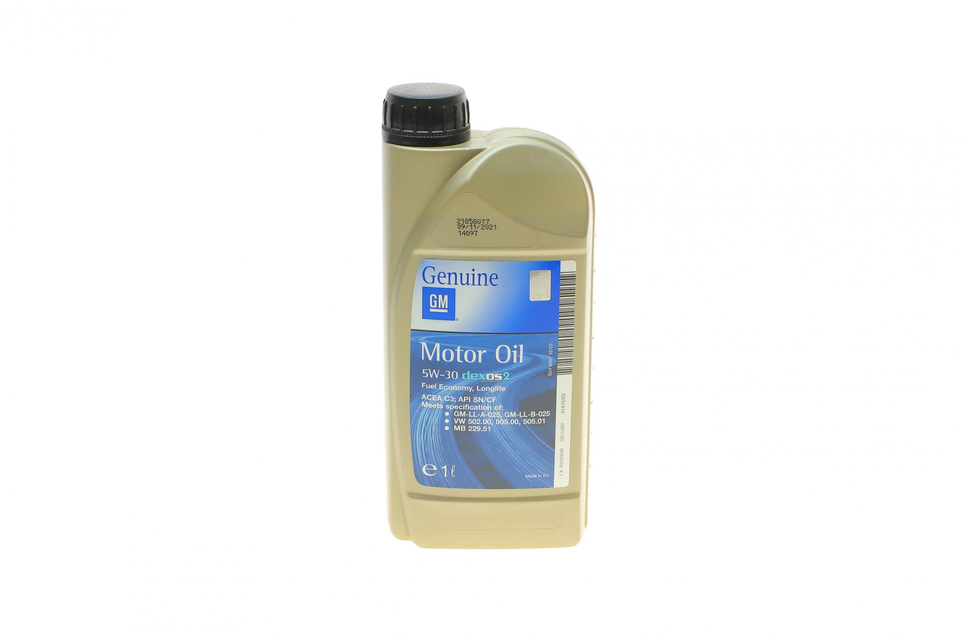 Олива моторна dexos2 longlife sae 5w30 (1 liter)