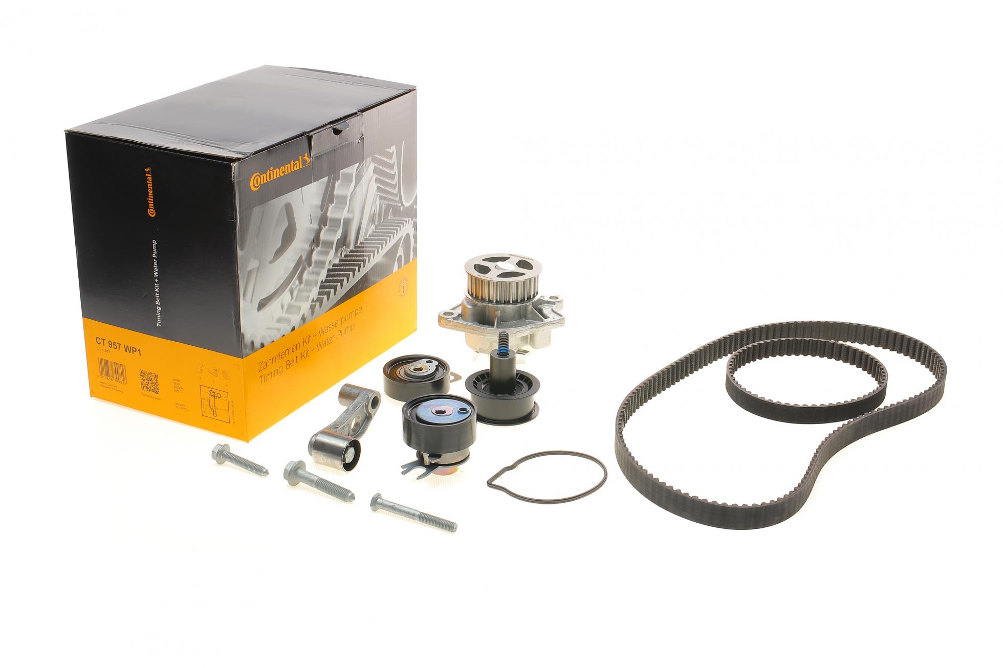 Комплект ГРМ 2 ременя 4 ролики помпа VW Caddy III 04-15, Golf V 03-09, Golf Plus 05-14, Polo 02-09, Golf IV 97-03, Lupo 98-05; AUDI A2 00-05; SKODA Octavia A5 04-13, Octavia Tour 96-10, Fabia I