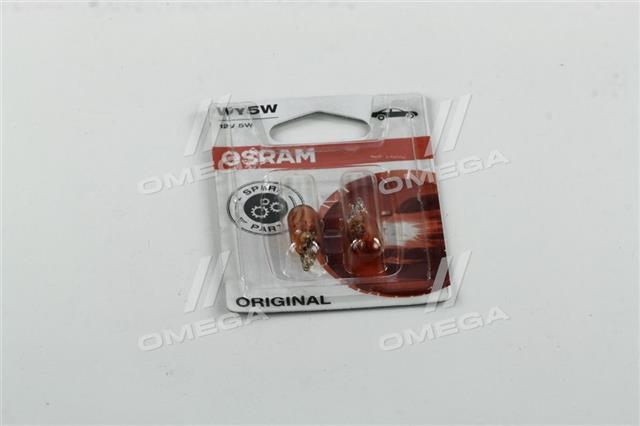 Лампа wy5w; wy5w 12v 5w w2,1x9,5d оранжевая 2шт