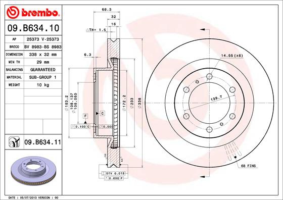 09B63411 BREMBO