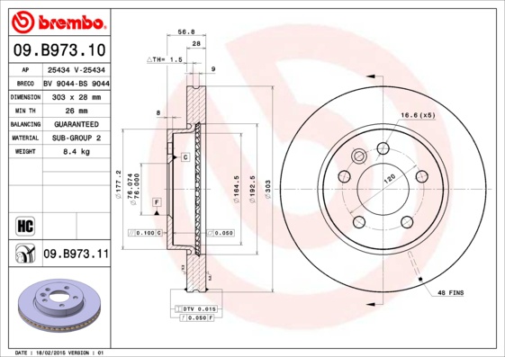09B97311 BREMBO