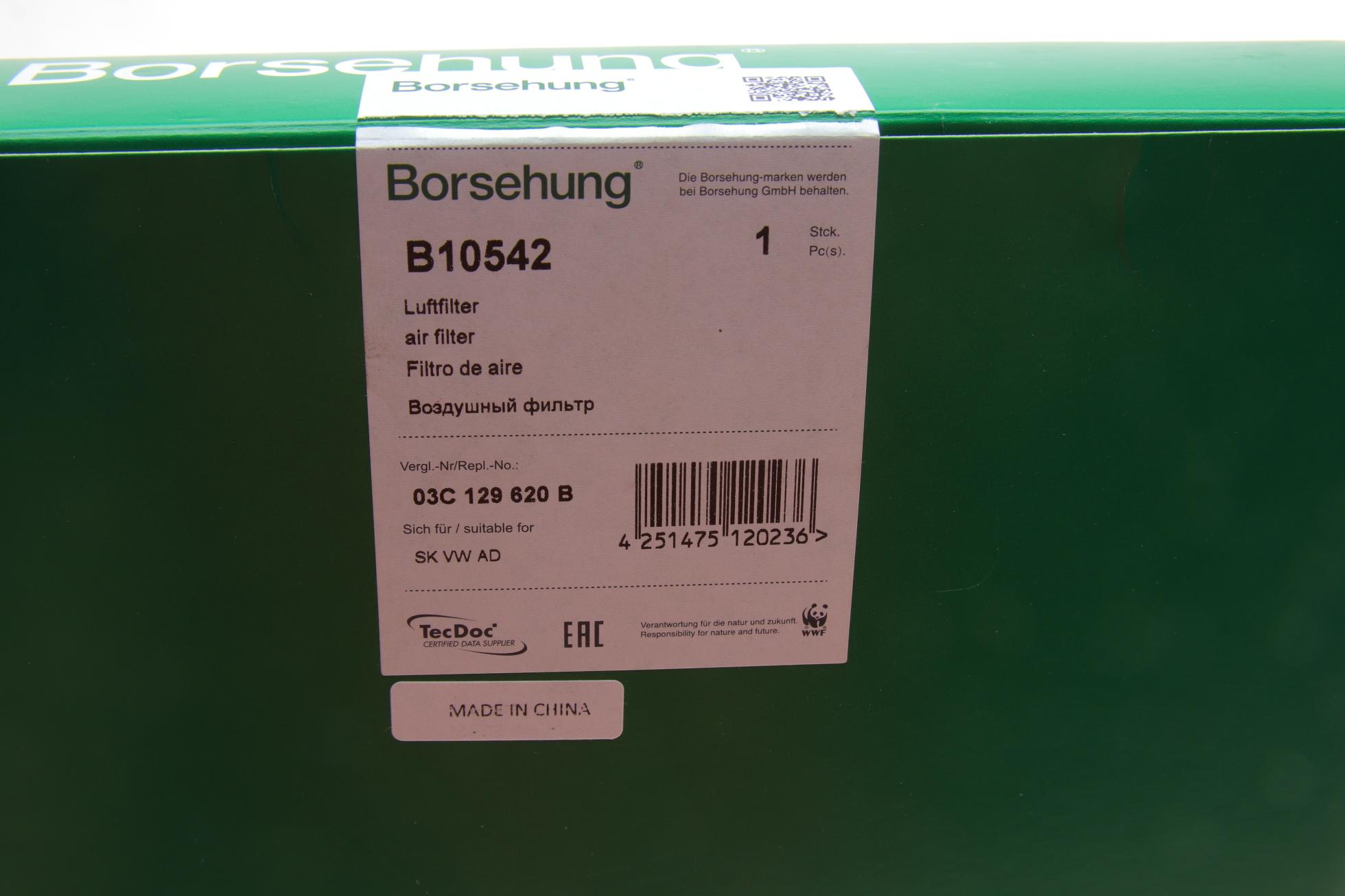 B10542 BORSEHUNG