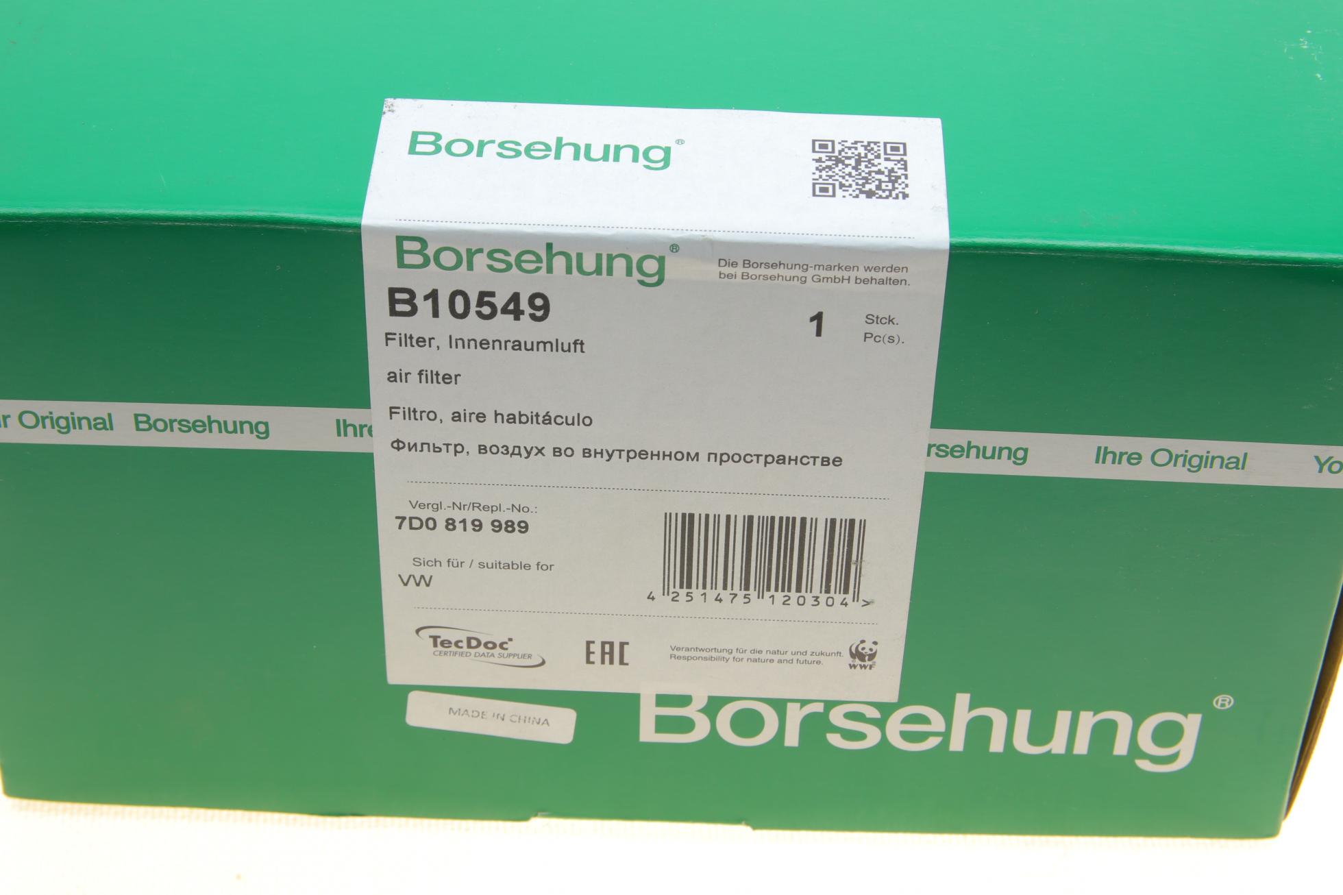 B10549 BORSEHUNG