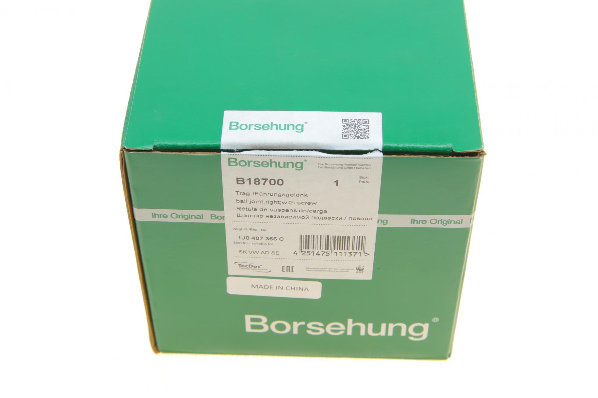 B18700 Borsehung