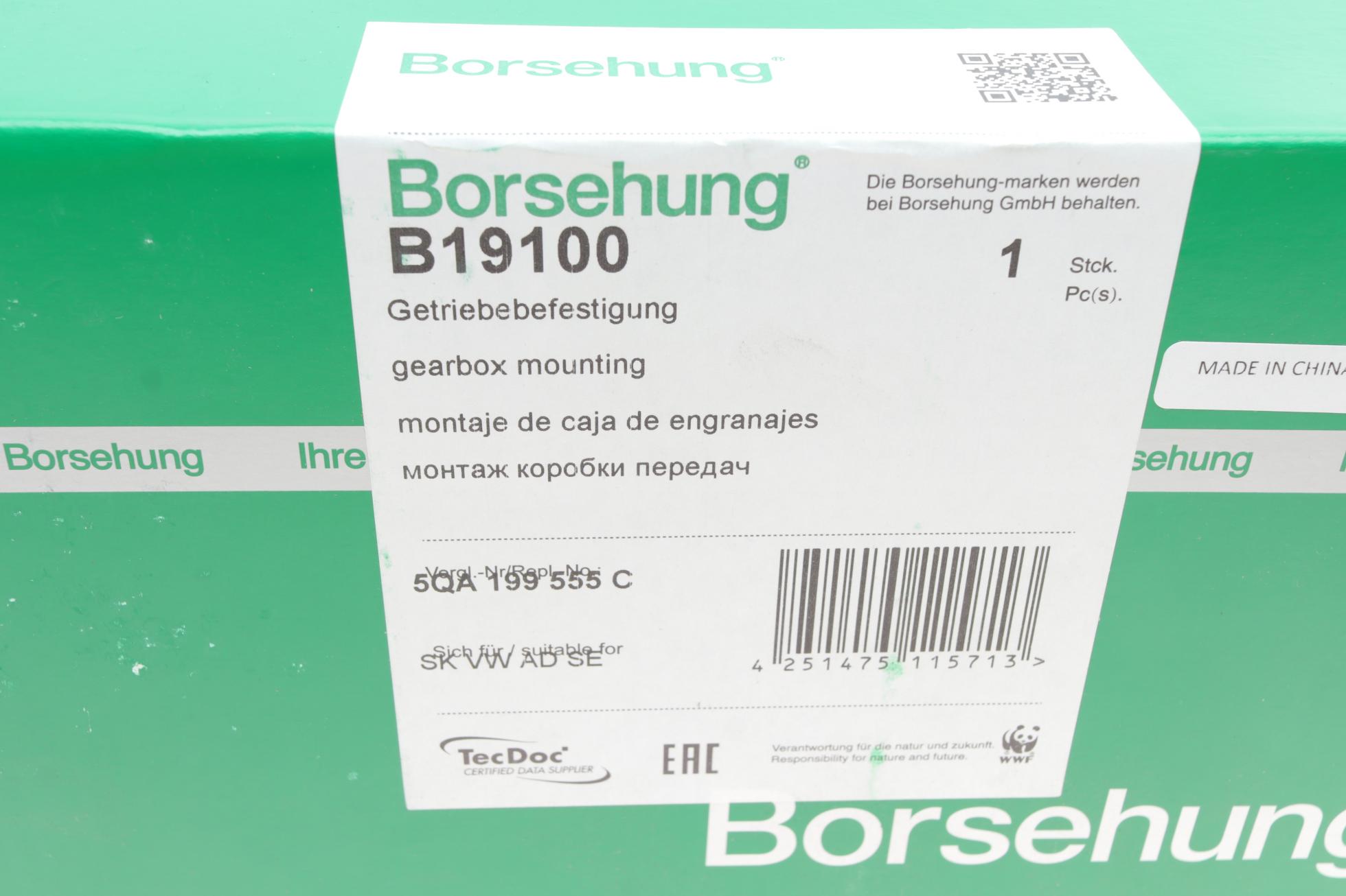 B19100 BORSEHUNG