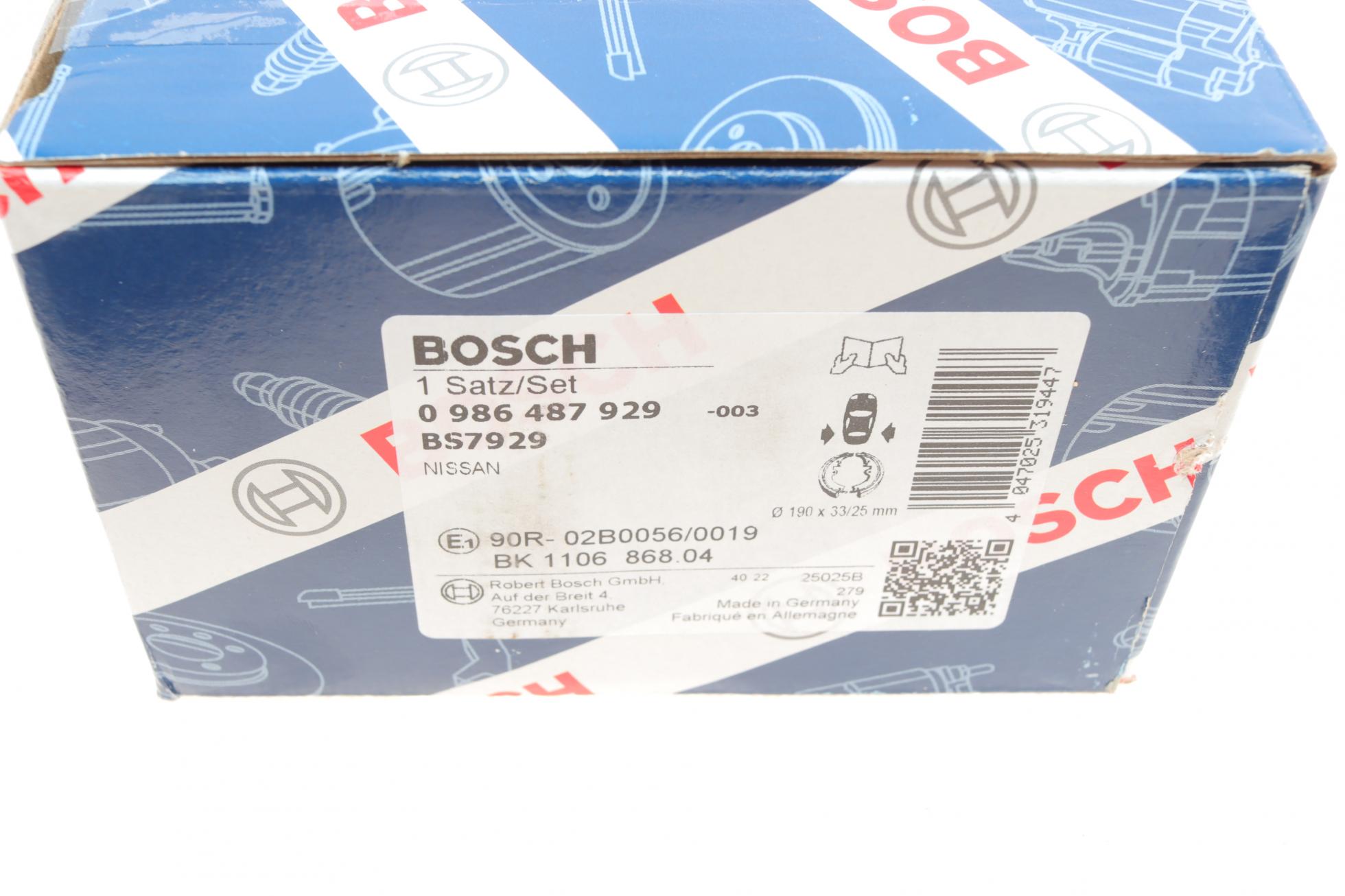 0986487929 BOSCH