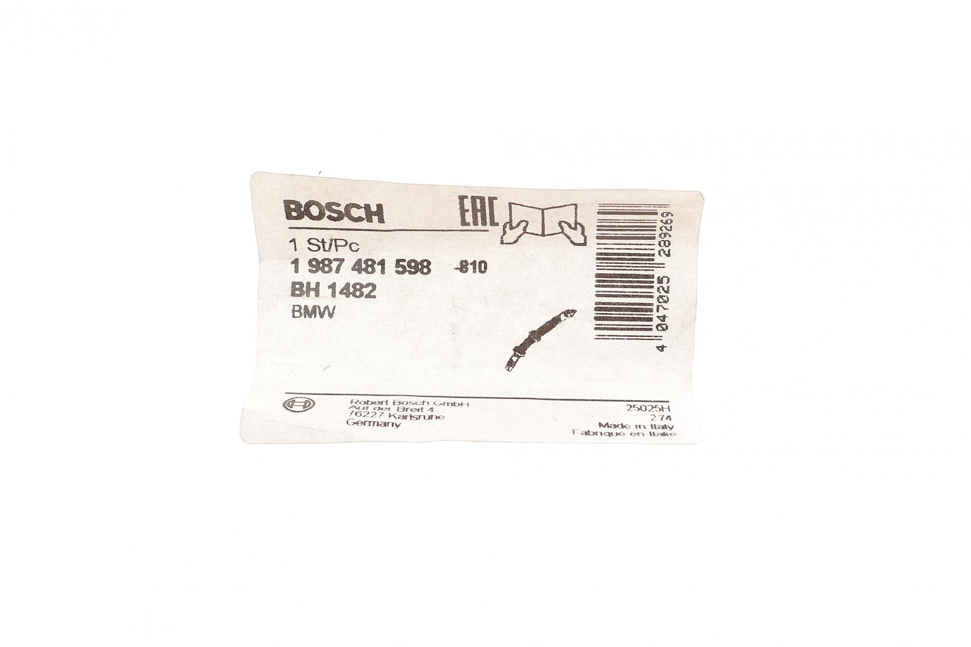 1987481598 BOSCH