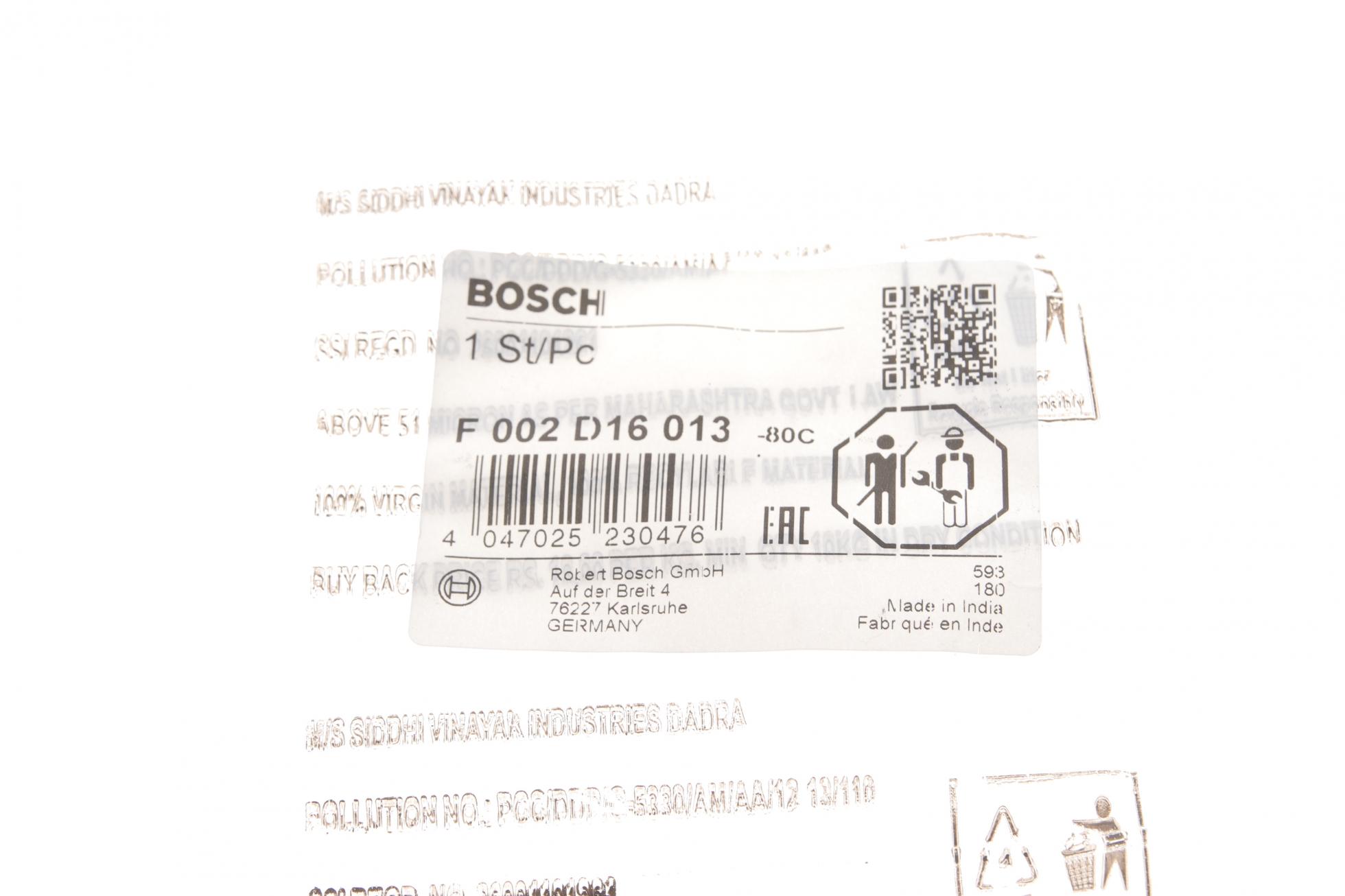 F002D16013 BOSCH