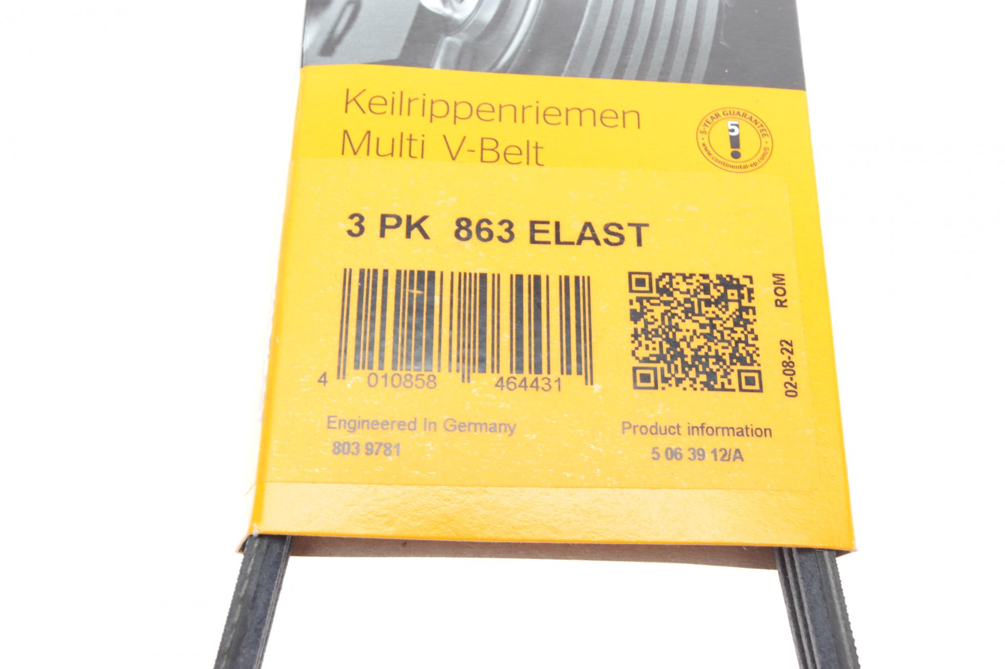 3PK863ELAST CONTITECH