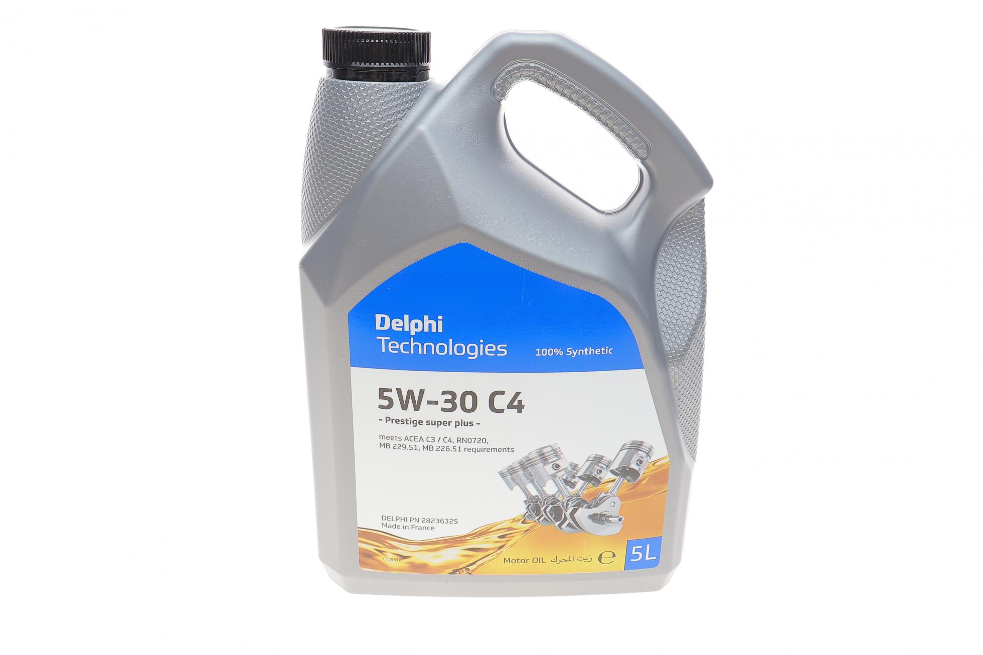 Олива моторна prestige super plus c4 5w-30 5l