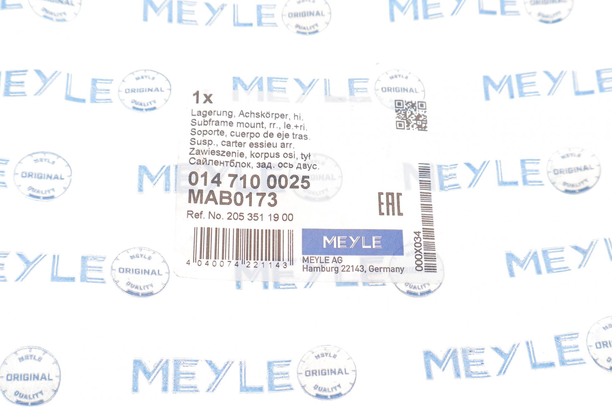 0147100025 MEYLE