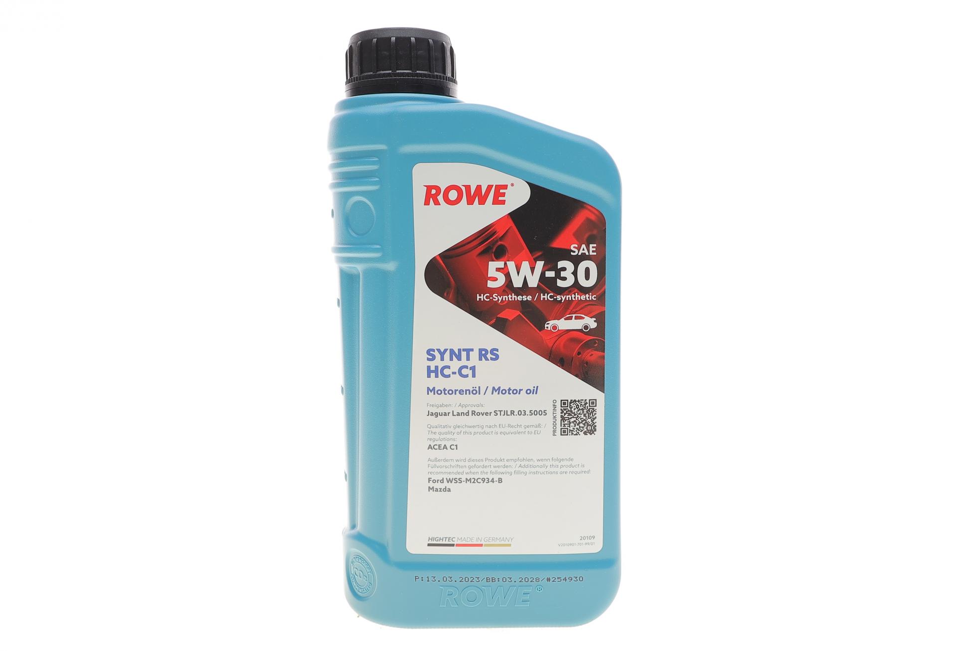 Олива 5W30 HIGHTEC SYNT RS HC-C1 (1L) (Jaguar Land Rover STJLR.03.5005/Ford WSS-M2C934-B/Mazda)