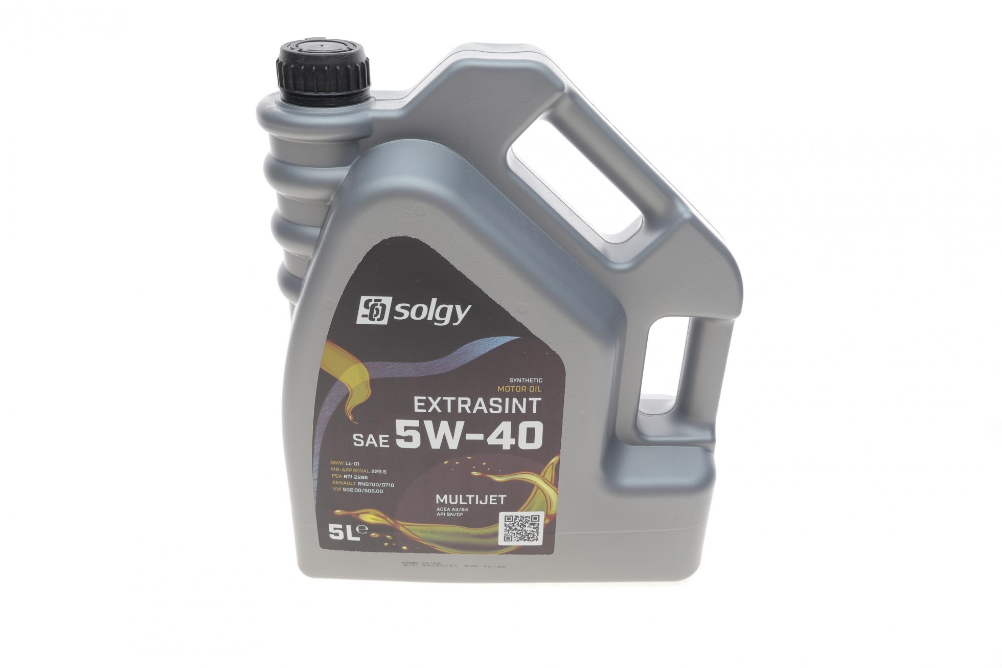 Олива 5W40 EXTRASINT MULTIJET (5L) (RN 0720/MB226.51/API SN/CF/ACEA C4)