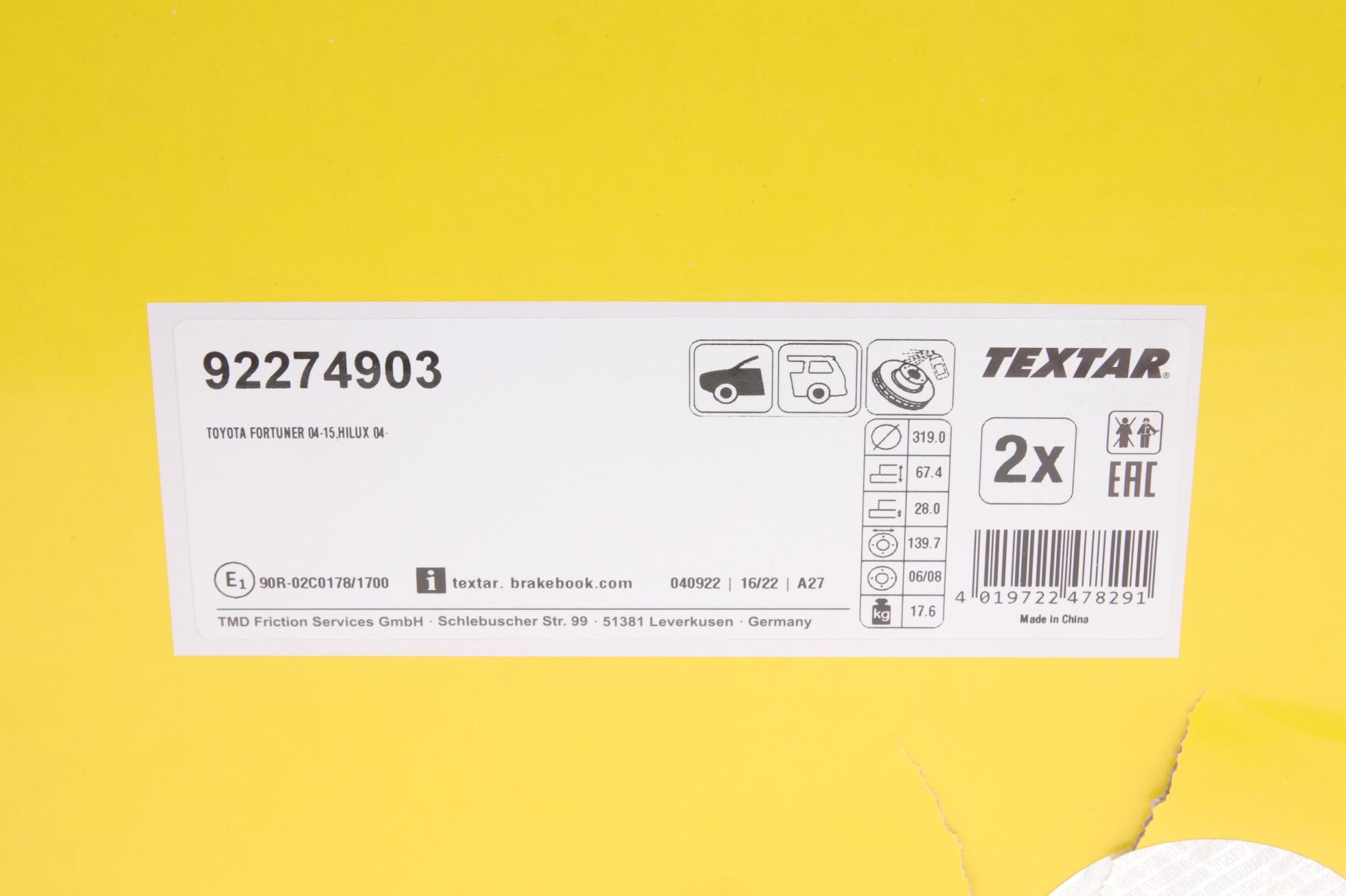 92274903 TEXTAR