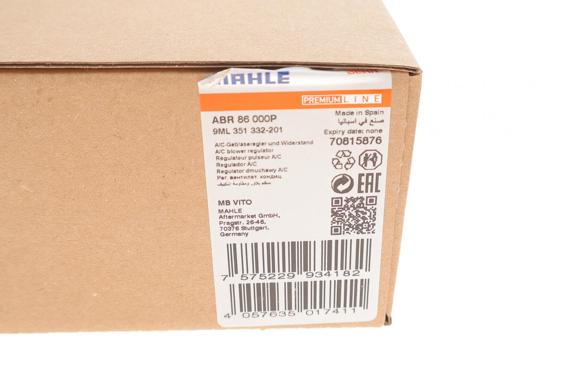 ABR86000P MAHLE