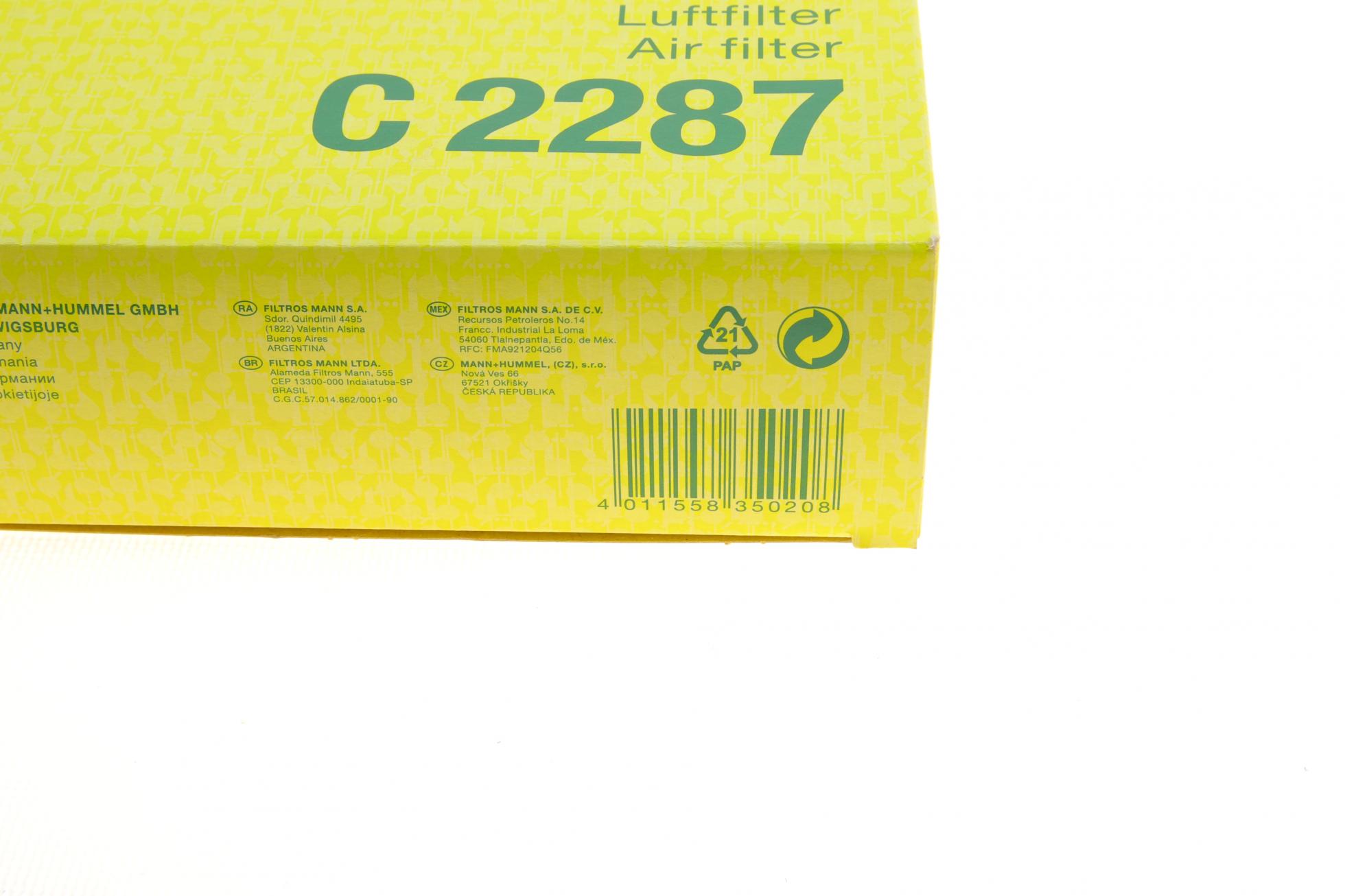 C2287 MANN-FILTER