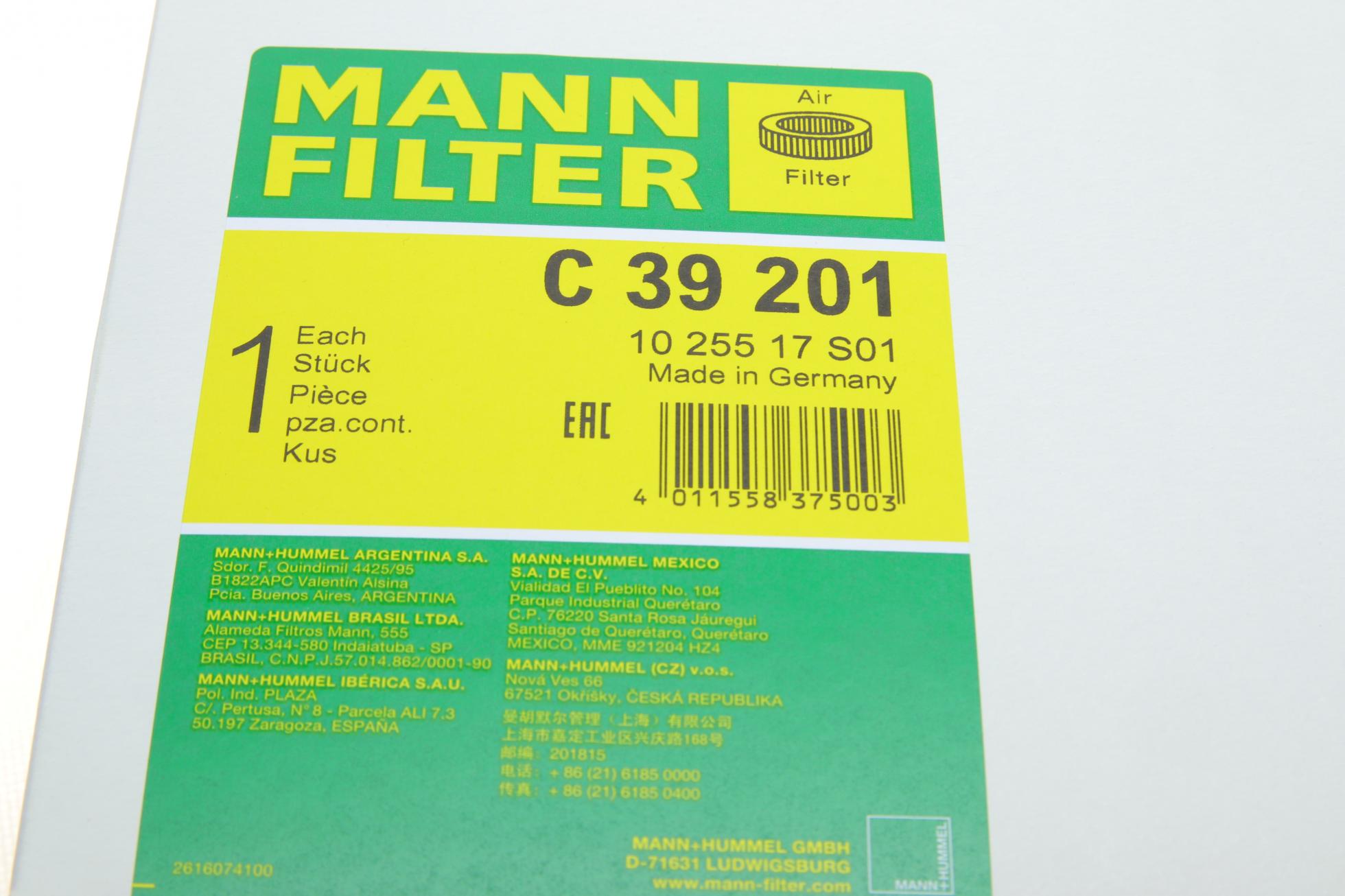 C39201 MANN-FILTER