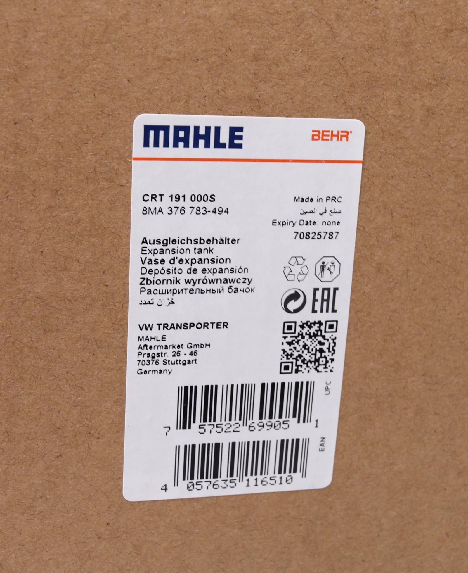 CRT191000S MAHLE