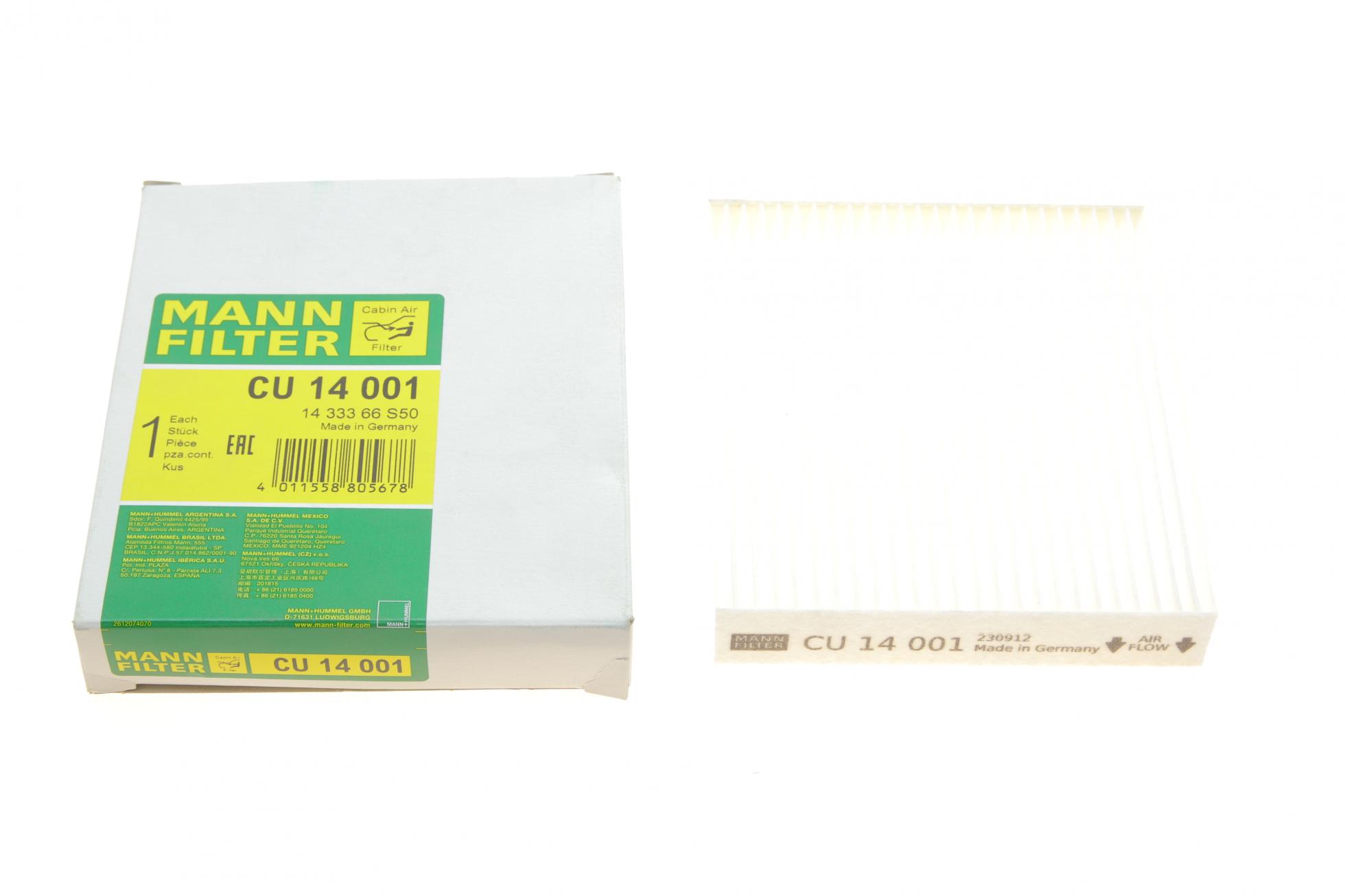 CU14001 MANN-FILTER