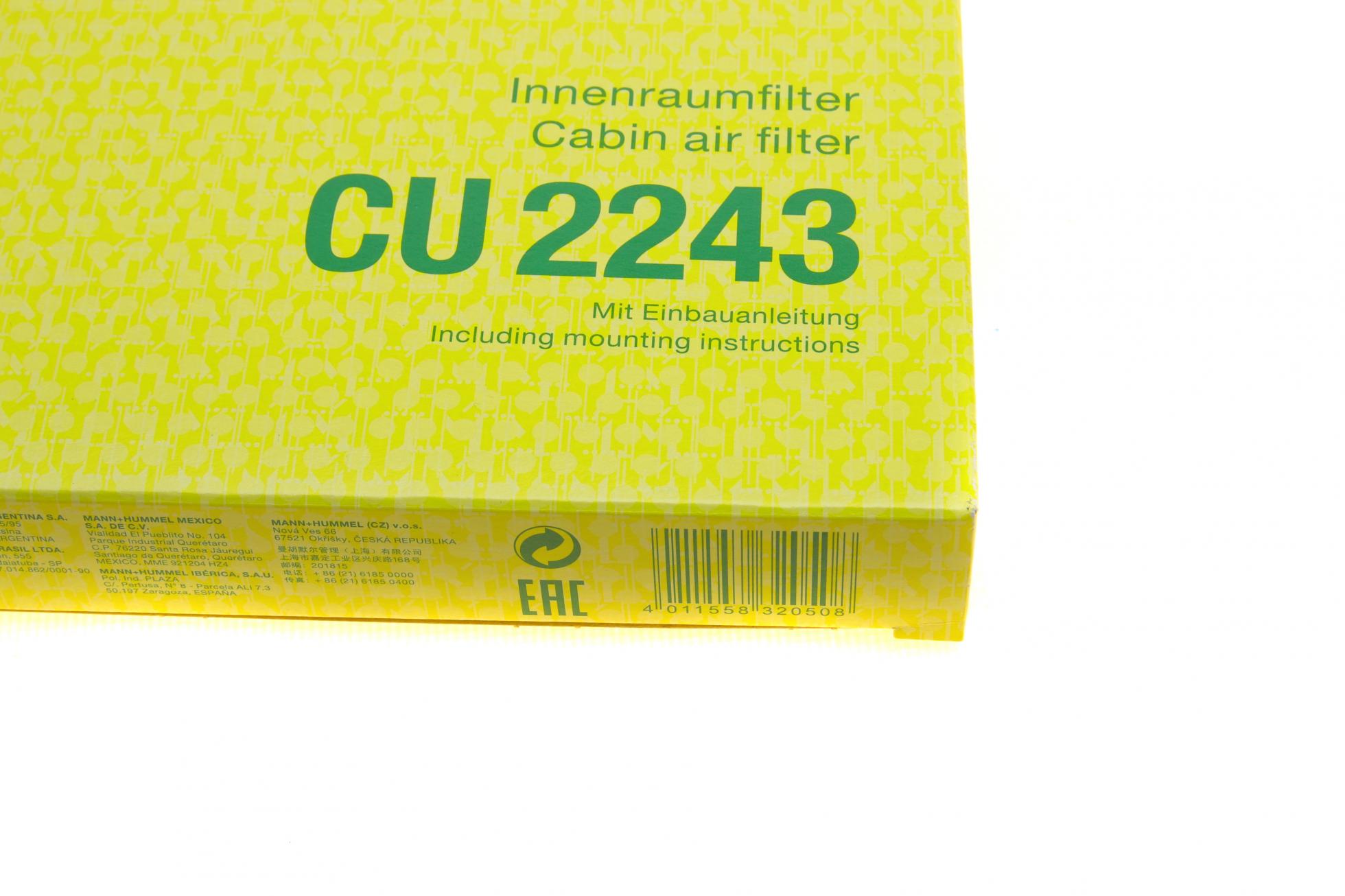 CU2243 MANN-FILTER