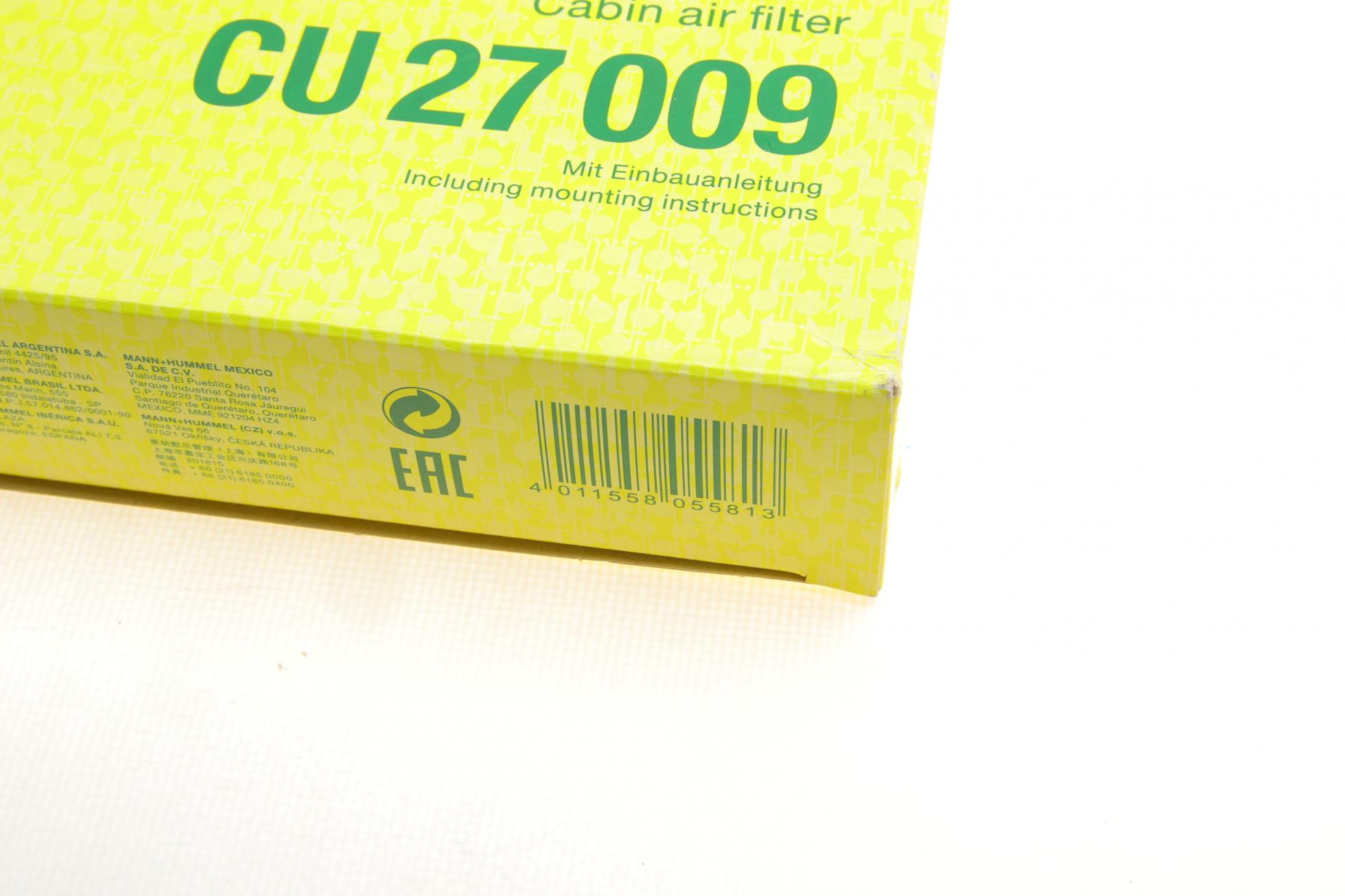 CU27009 MANN-FILTER