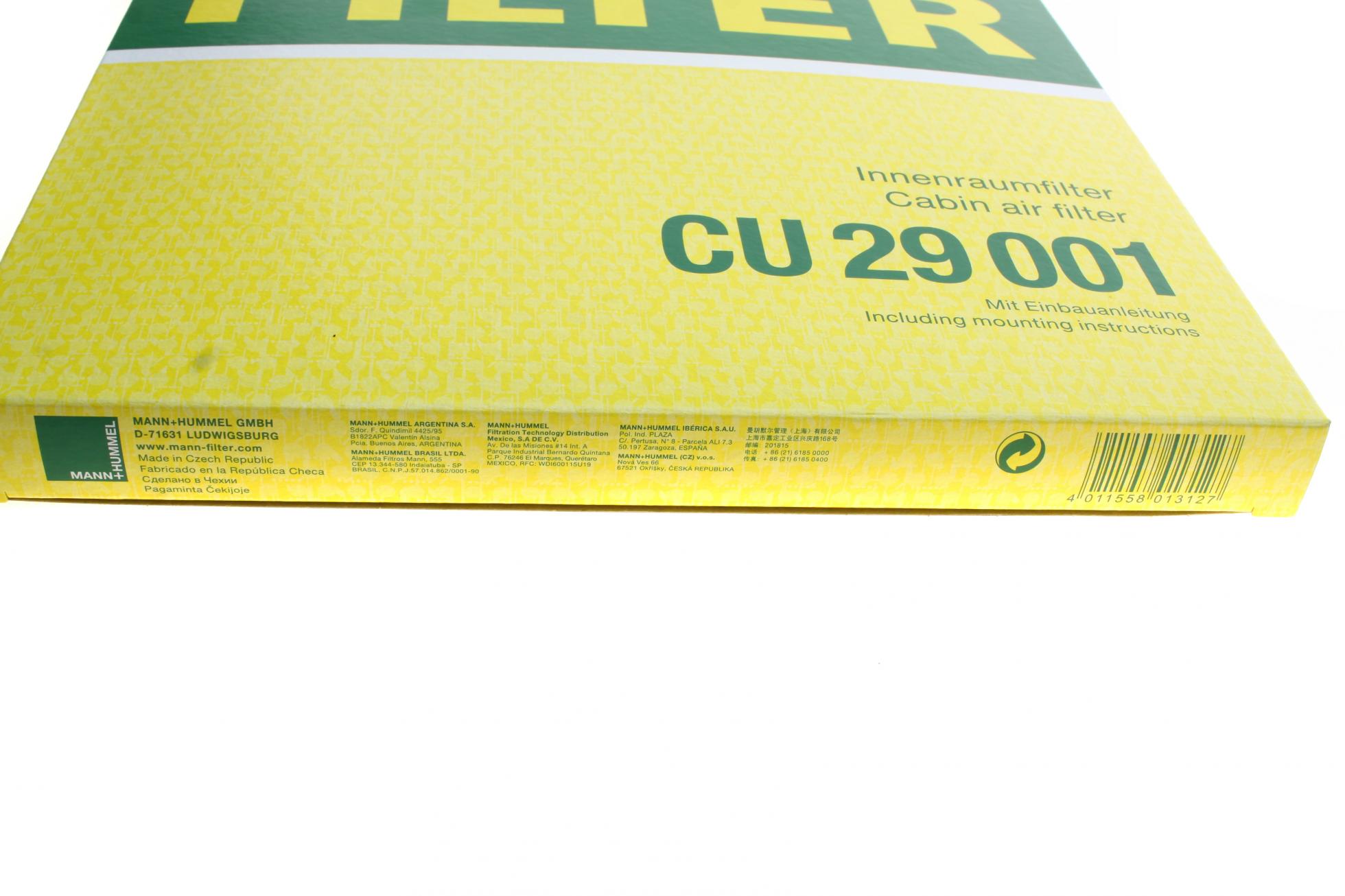 CU29001 MANN-FILTER