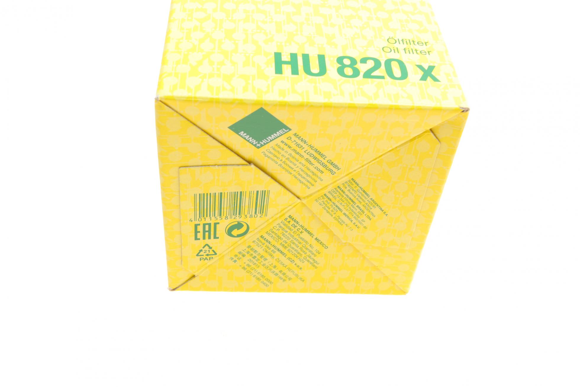 HU820X MANN-FILTER