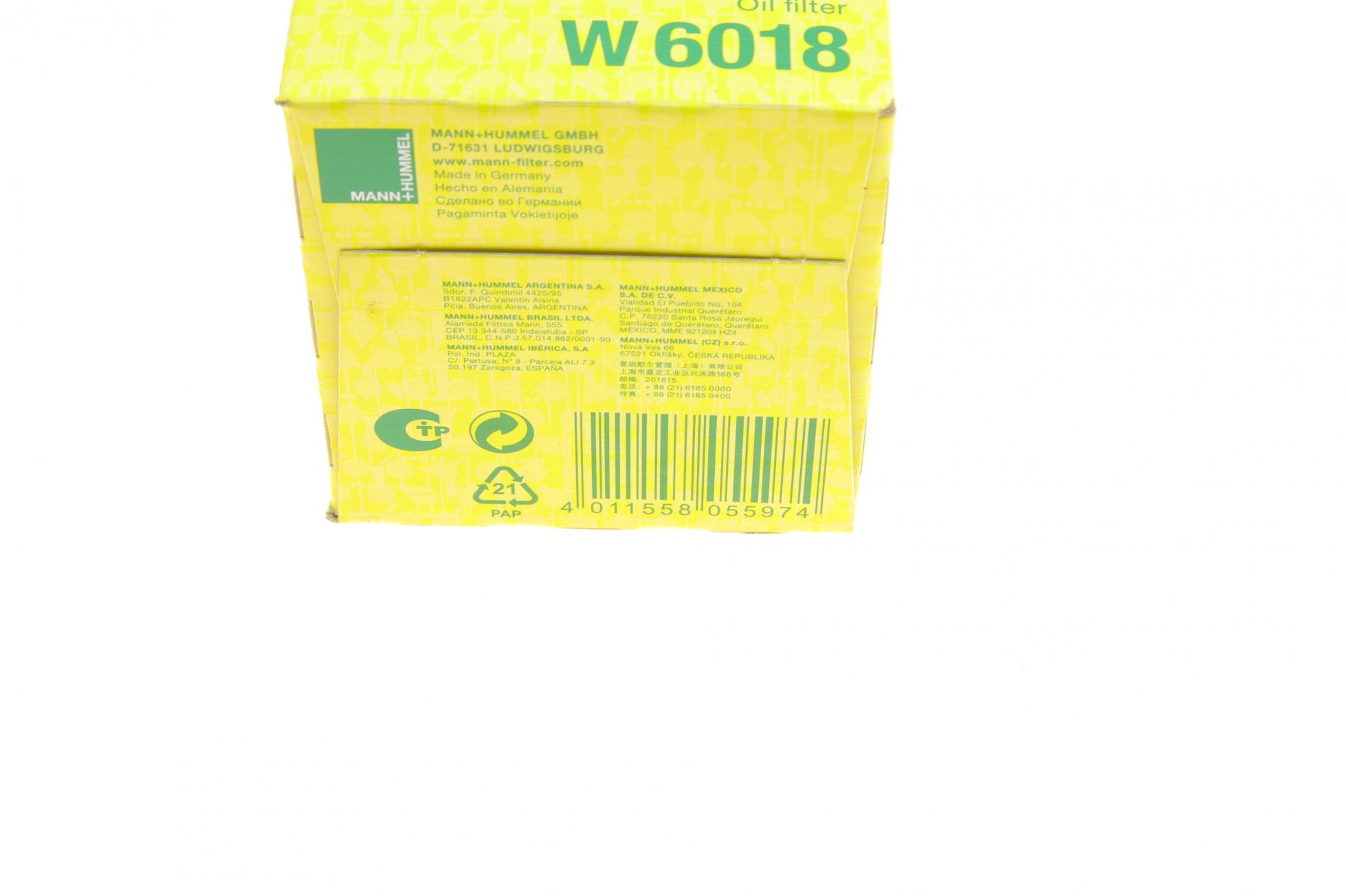 W6018 MANN-FILTER