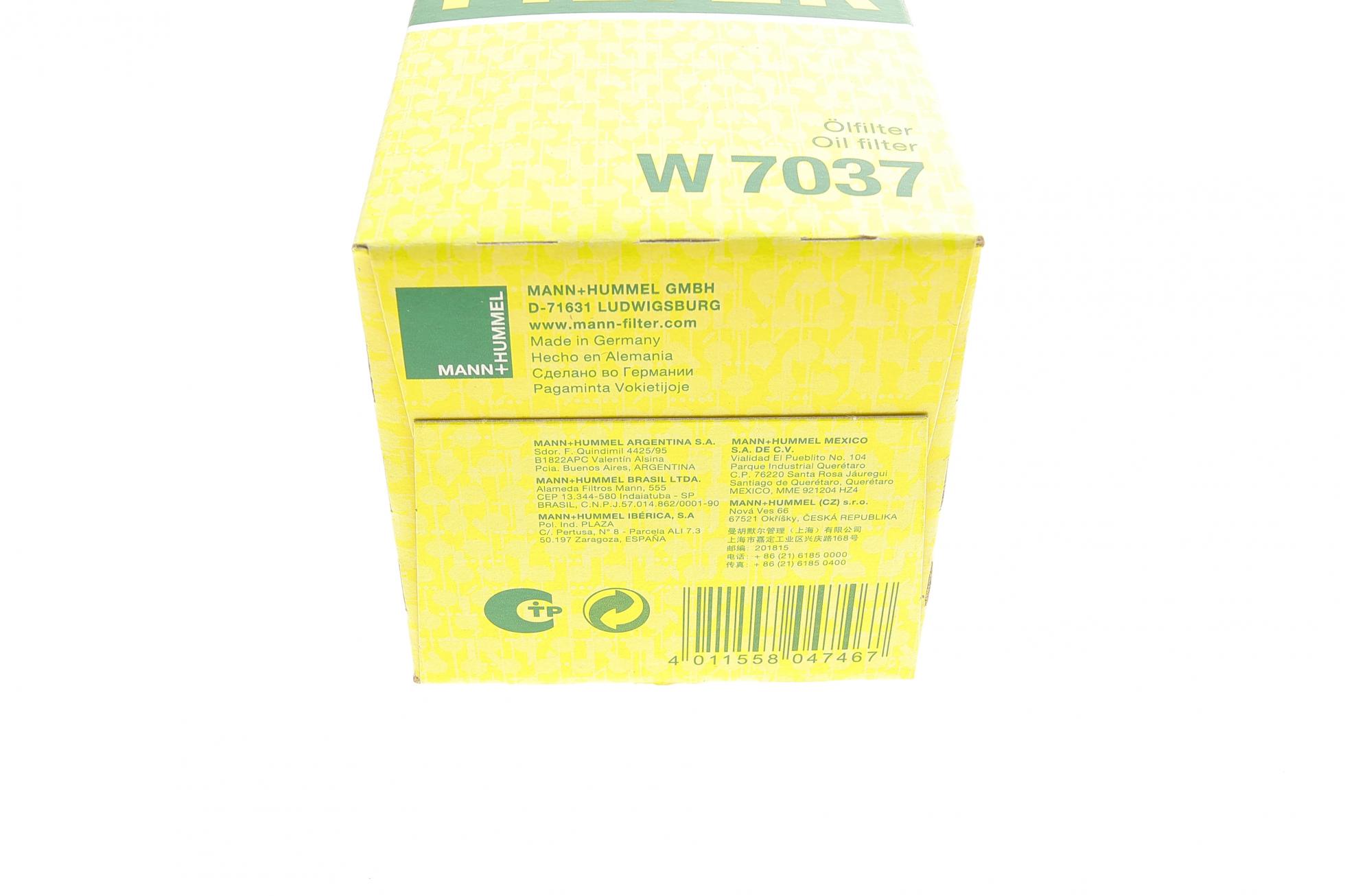 W7037 MANN-FILTER