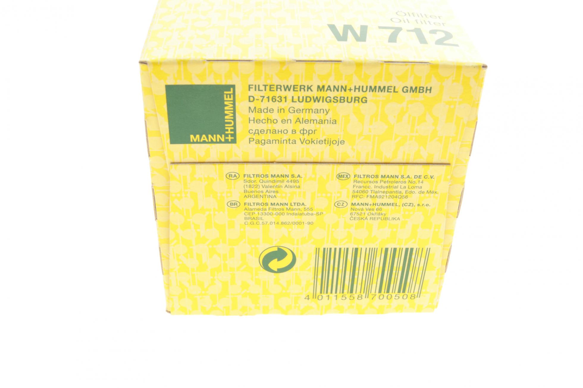 W712 MANN-FILTER