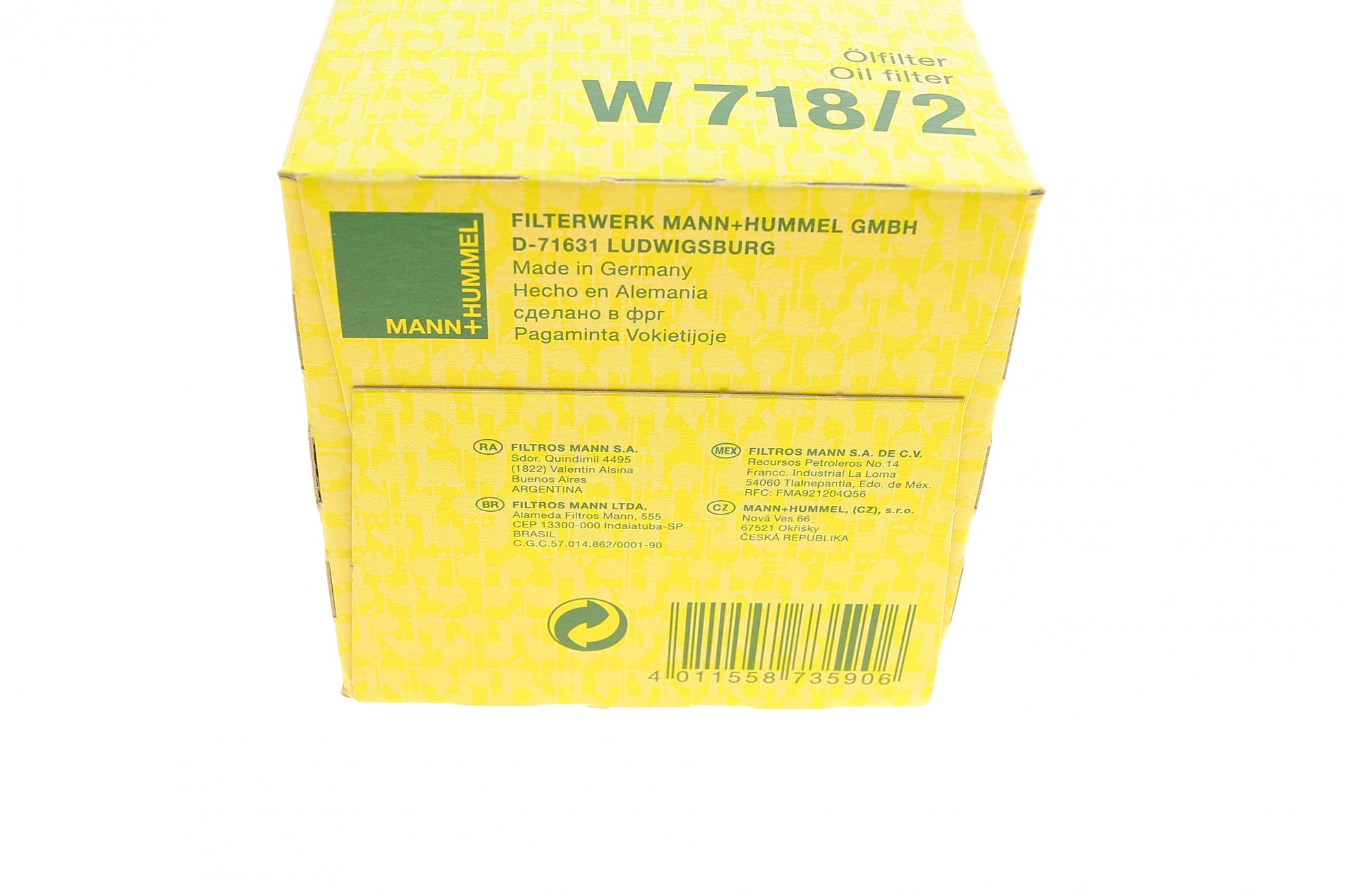 W7182 MANN-FILTER