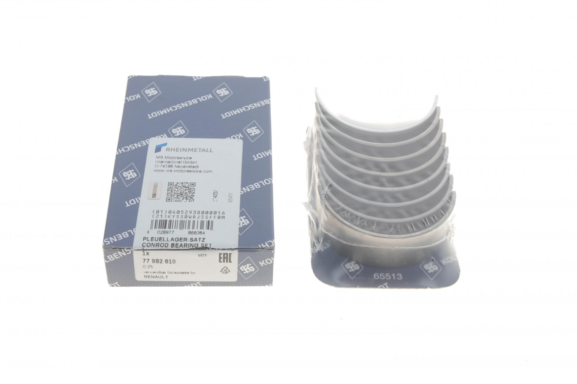 Вкладишi шатуннi open/renault m9t euro 4/5 2,3 dci 
