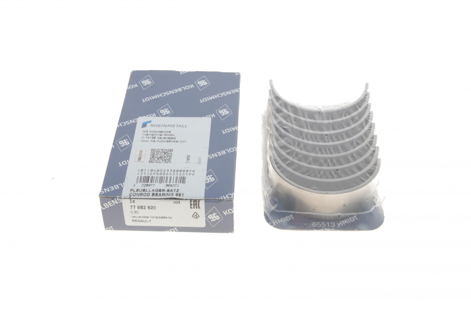 Вкладыши шатунные open/renault m9t euro 4/5 2,3 dci