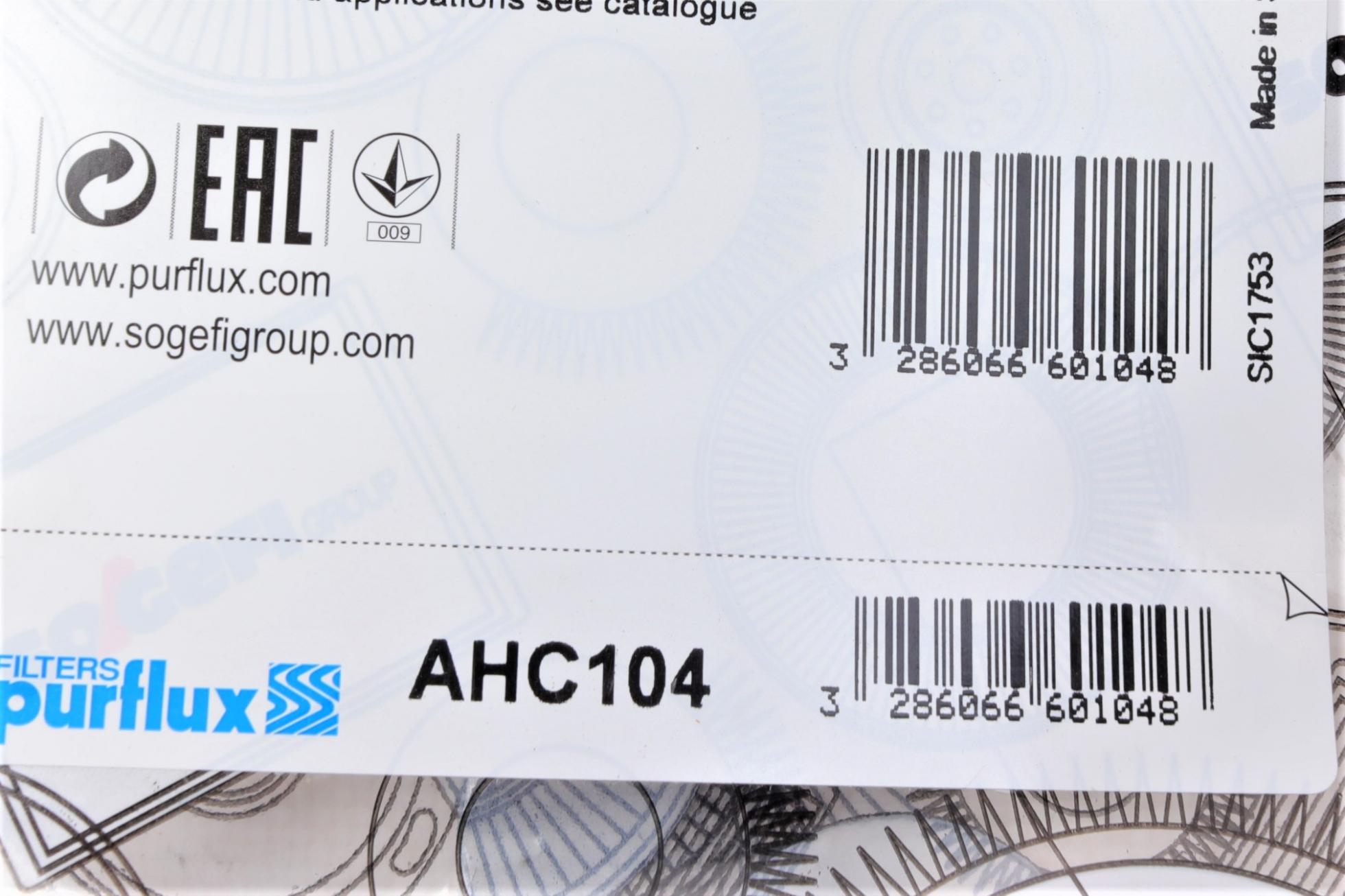 AHC104 PURFLUX