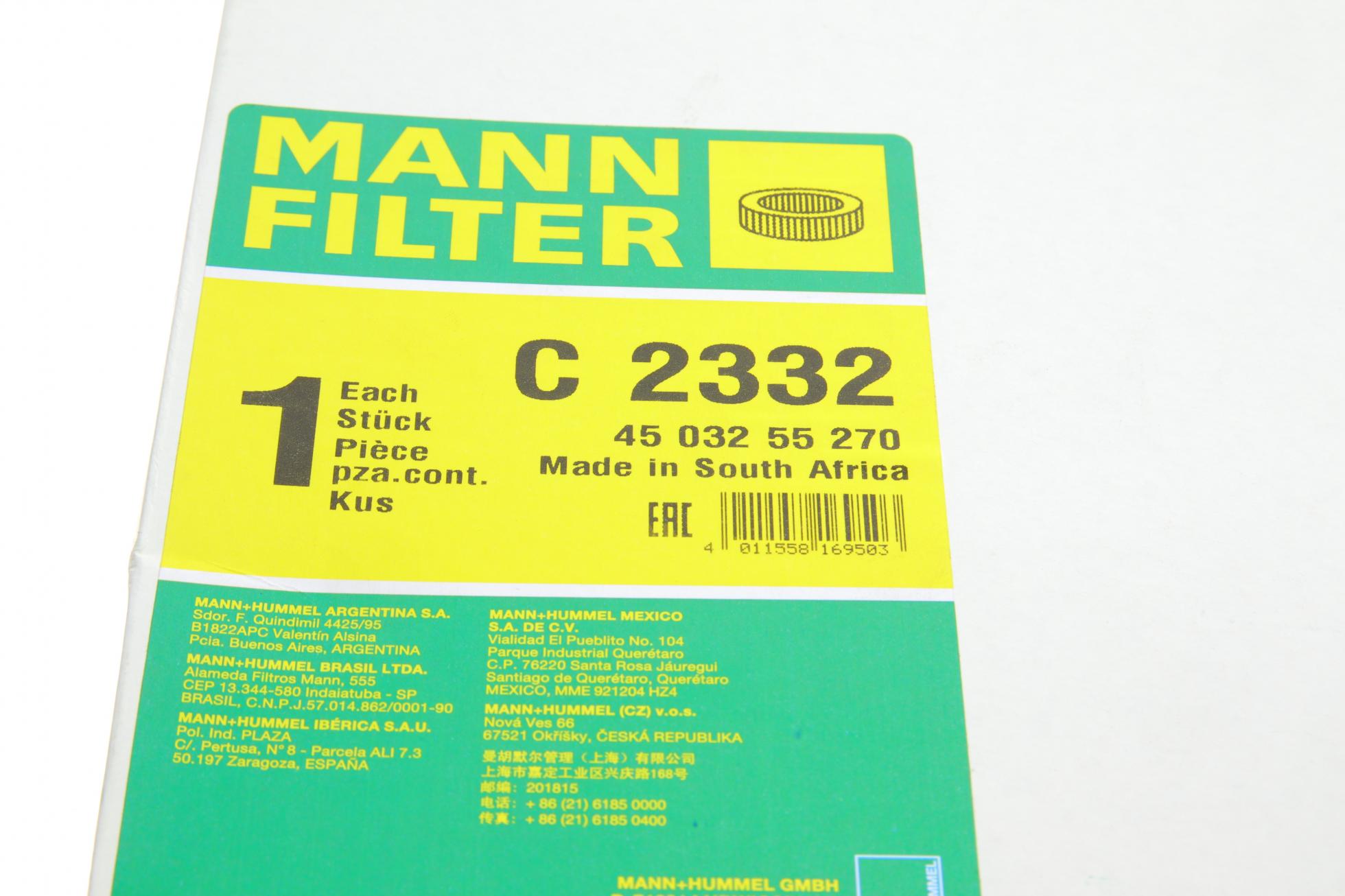C2332 MANN-FILTER