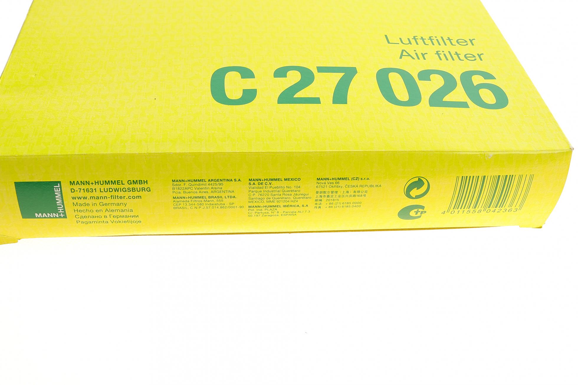 C27026 MANN-FILTER