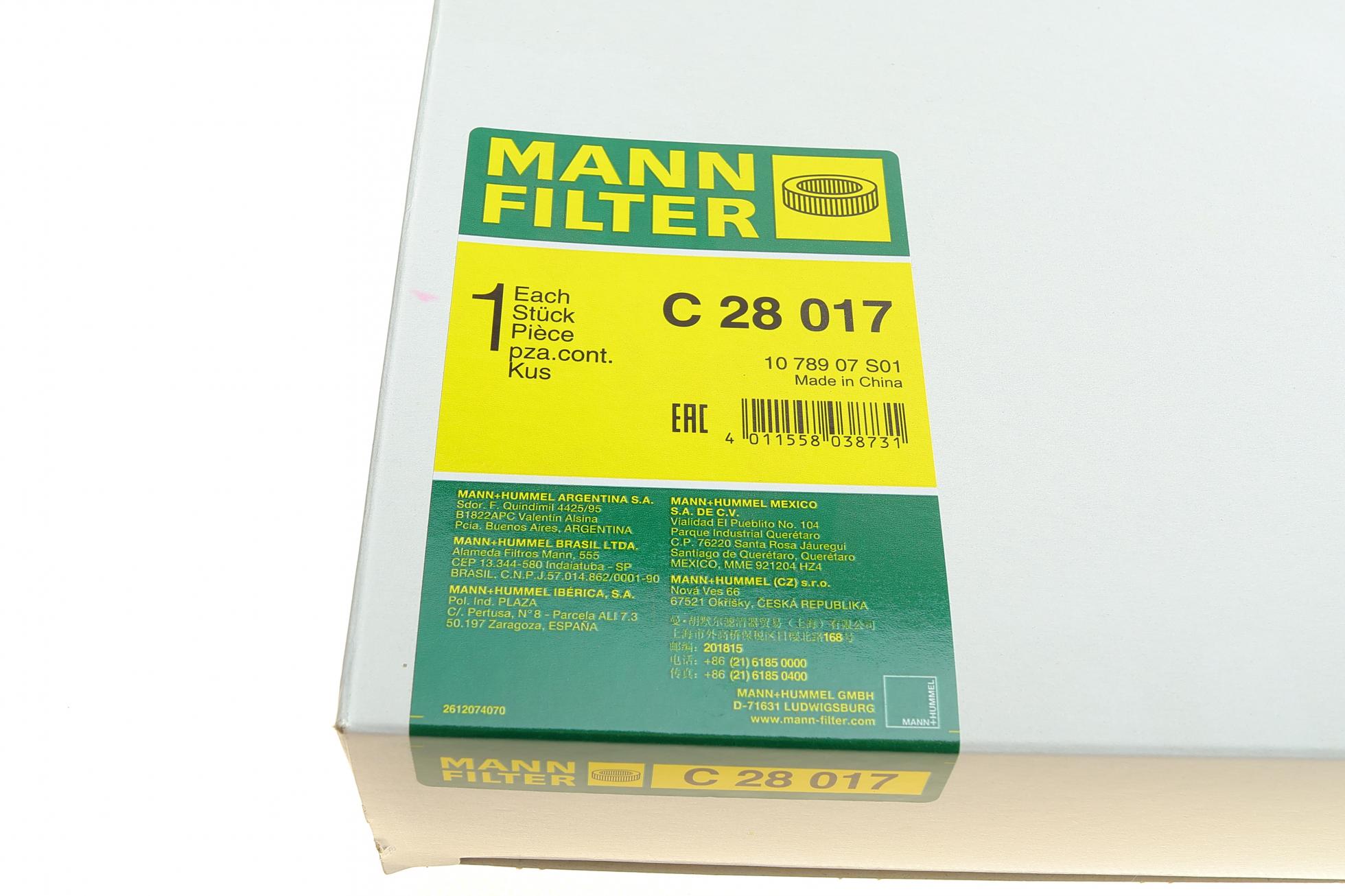 C28017 MANN-FILTER