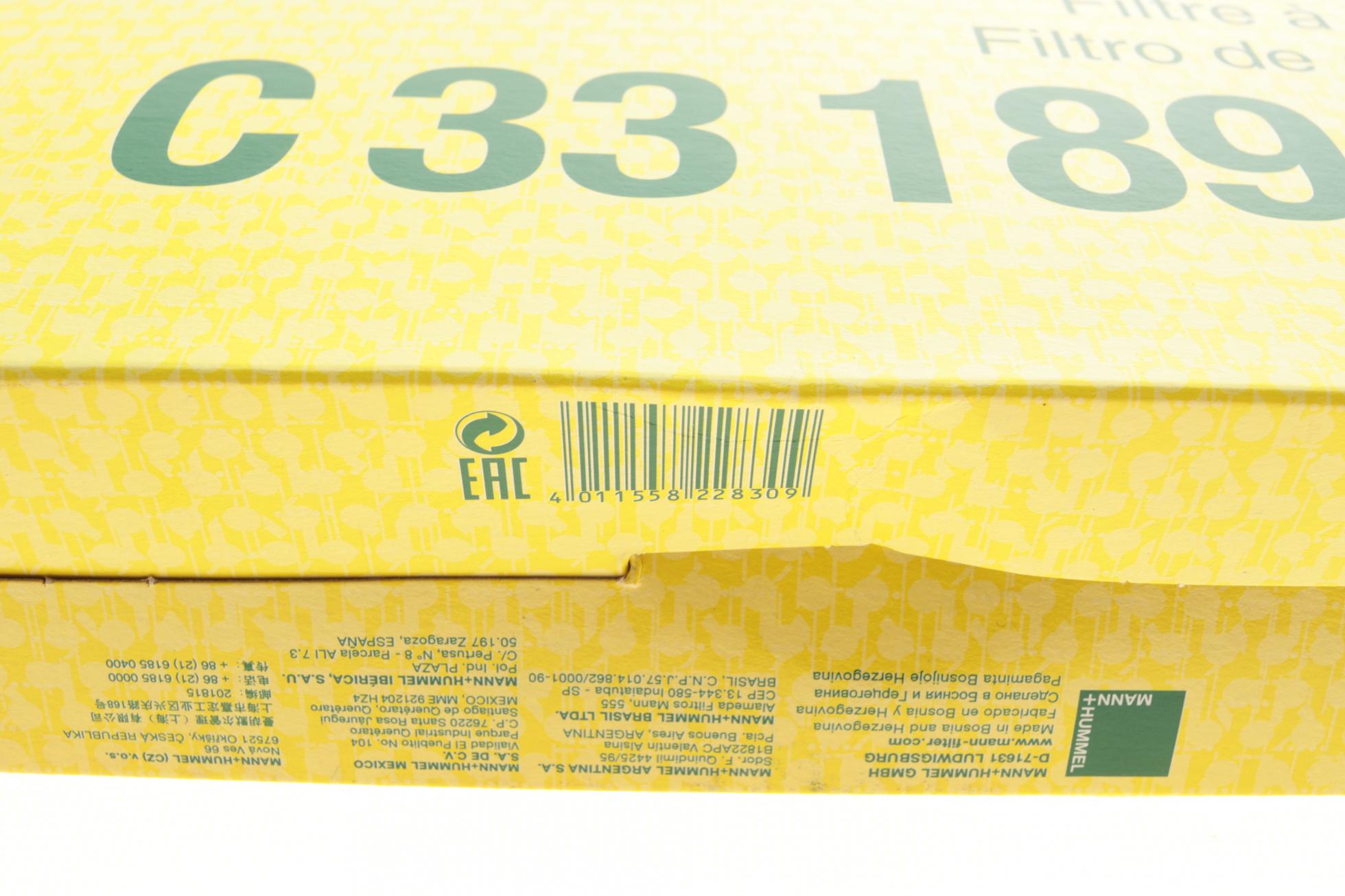 C331891 MANN-FILTER