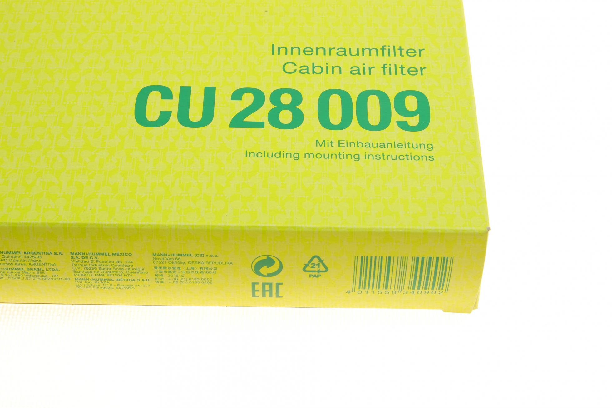 CU28009 MANN-FILTER